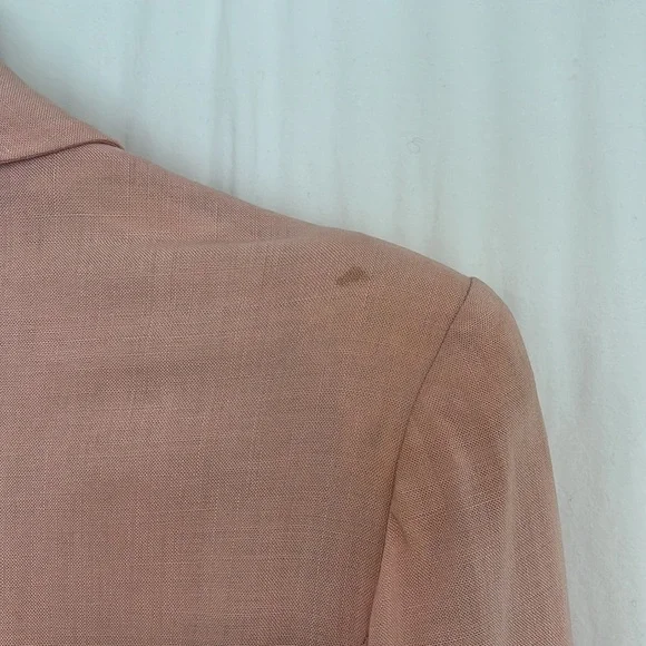 Vintage 1930s pink cotton gabardine jacket, medium - Picture 5 of 6